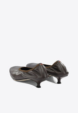 Leather Elasticated Pumps