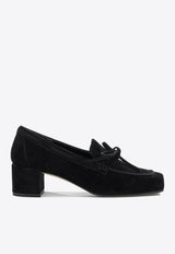 45 Lace-Up Suede Loafers