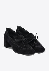 45 Lace-Up Suede Loafers