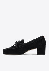 45 Lace-Up Suede Loafers