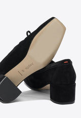 45 Lace-Up Suede Loafers