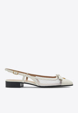 Logo-Plaque Ballet Flats