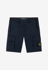 Stone Island Compass Patch Cargo Shorts Blue L1S15L100019S0A10V0020_Blue_48900776