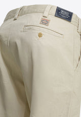 Buttoned Straight-Leg Pants