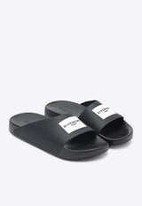 Logo Label Rubber Slides