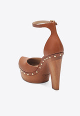 110 Studded Platform Pumps