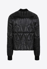 X Rick Owens Quilted Zip-Up Down Jacket