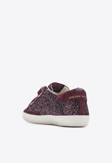 Golden Goose DB Old School Sequined Low-Top Sneakers Burgundy GTF00111F008033/S_GOLDE-40151