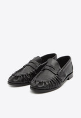 Logo-Plaque Leather Loafers