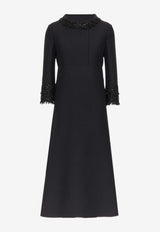 Embroidered Midi Dress