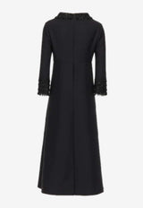 Embroidered Midi Dress