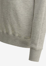 Autry Logo Embroidered Hooded Sweatshirt Gray HOPM002M_4142fbb9-05ad-42e8-ba7a-2f2310aca8cd