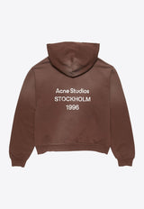 Fleece Logo Faded Hooded Sweatshirt