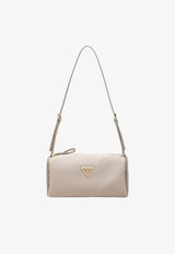 Logo-Plaque Zip-Up Bag