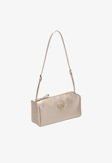 Logo-Plaque Zip-Up Bag