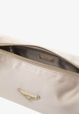 Logo-Plaque Zip-Up Bag
