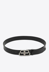Large BB Logo Leather Belt
