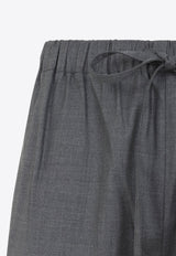 Turn-Up Cropped Track Pants