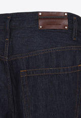 Penning Jeans with Logo-Patch