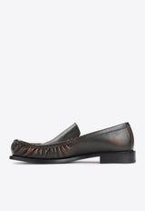 Buckled Leather Loafers
