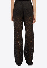 Lace Wide-Leg Pants