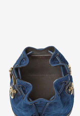 Fendi Mini Mon Tresor FF Jacquard Bucket Bag  Blue 8BS109AVR6F1UJW_BLU BLU ABISSO_42822728