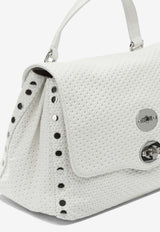 Zanellato Small Postina Casa Woven Leather Top Handle Bag White POSTINA CASA VENISSA S0680102190000Z1170_a864ebcf-6269-4836-810a-e503af288519