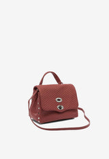 Zanellato Baby Postina Woven Leather Top Handle Bag Red POSTINA CASA VENISSA BABY0680102190000Z0994_70983422-b726-4e5b-83e0-2fc0ed09eec9