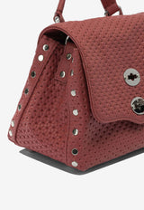 Zanellato Baby Postina Woven Leather Top Handle Bag Red POSTINA CASA VENISSA BABY0680102190000Z0994_70983422-b726-4e5b-83e0-2fc0ed09eec9