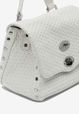 Zanellato Baby Postina Woven Leather Top Handle Bag White POSTINA CASA VENISSA BABY0680102190000Z1170_cad557d9-b701-41e1-8d82-06424b99e938