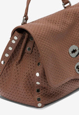 Zanellato Medium Postina Woven Leather Top Handle Bag Brown POSTINA CASA VENISSA S0680102190000Z0203_ab641c0c-9933-4b0a-ab4d-4683b3b23fe0