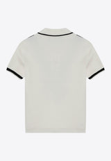 V-inlay Polo T-shirt