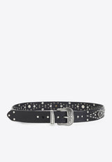 Studded Leather Belt