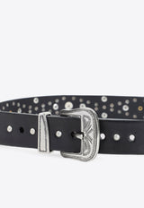 Studded Leather Belt