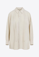 Tied Neck Buttoned Shirt