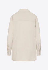 Tied Neck Buttoned Shirt