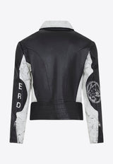 Zip-Up Leather Jacket