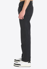 Washed Straight-Leg Jeans