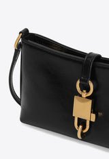 Lock Leather Shoulder Bag