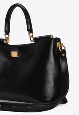 Vittoria Leather Top Handle Bag