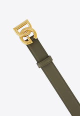 DG-Buckle Leather Belt