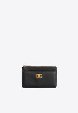 Woven DG-Logo Leather Cardholder
