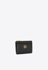 Woven DG-Logo Leather Cardholder