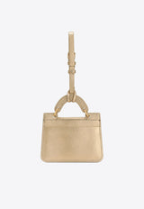 Mini Laminated Leather Shoulder Bag