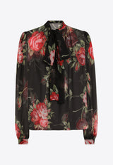 Silk Floral Blouse