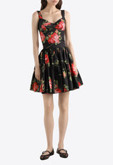 Floral-Printed Midi Skirt