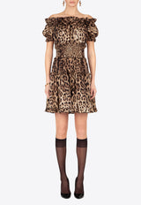 Leopard-Printed Mini Dress