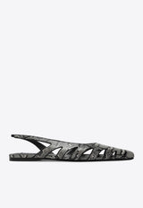 Python-Effect Ballet Flats