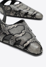 Python-Effect Ballet Flats