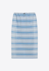 Striped Midi Skirt